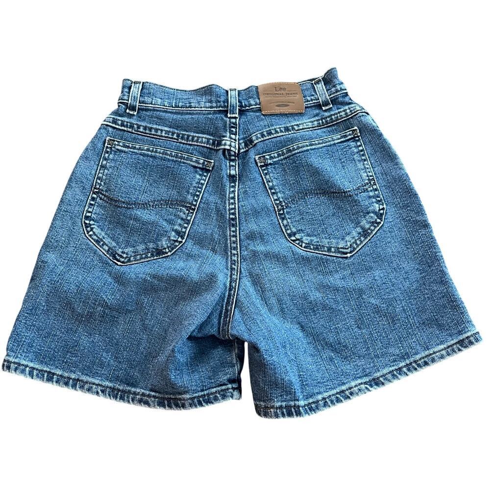 80's 90's High Rise Mom Vintage Lee Jean Denim Shorts Size 8P